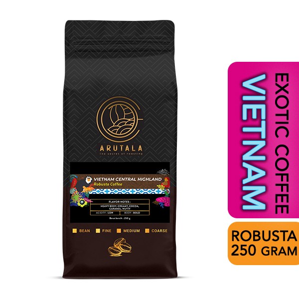 

ARUTALA Kopi Vietnam Central Highland Robusta 250 gram - Giling Halus