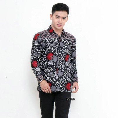 Baju Batik Ayah Dan Anak Cowok Motif Jaring / Couple Ayah Dan Anak Terlaris / Cod