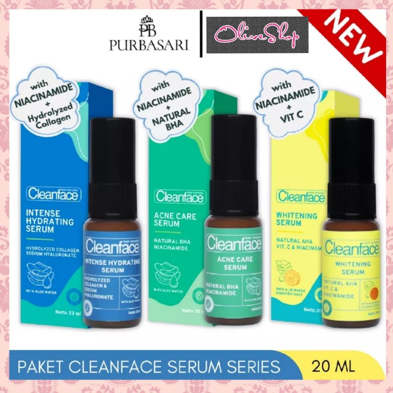 OliveShop ❤ Cleanface Intense Clean Face Hydrating Acne Care Whitening Serum