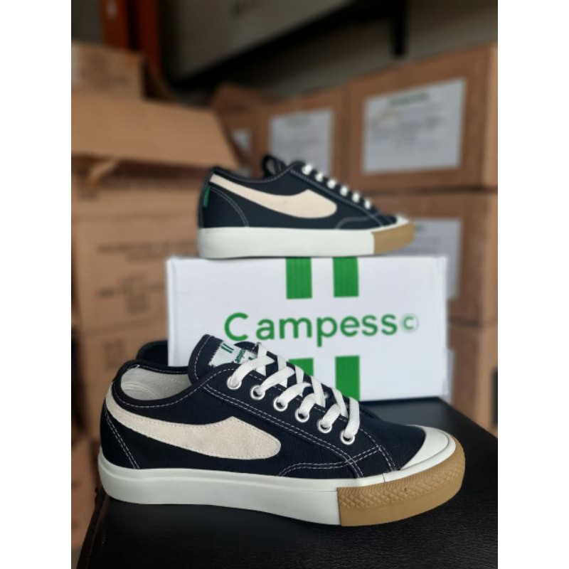 [COD] SEPATU CAMPESS GATELLI BLACK GUM LOW