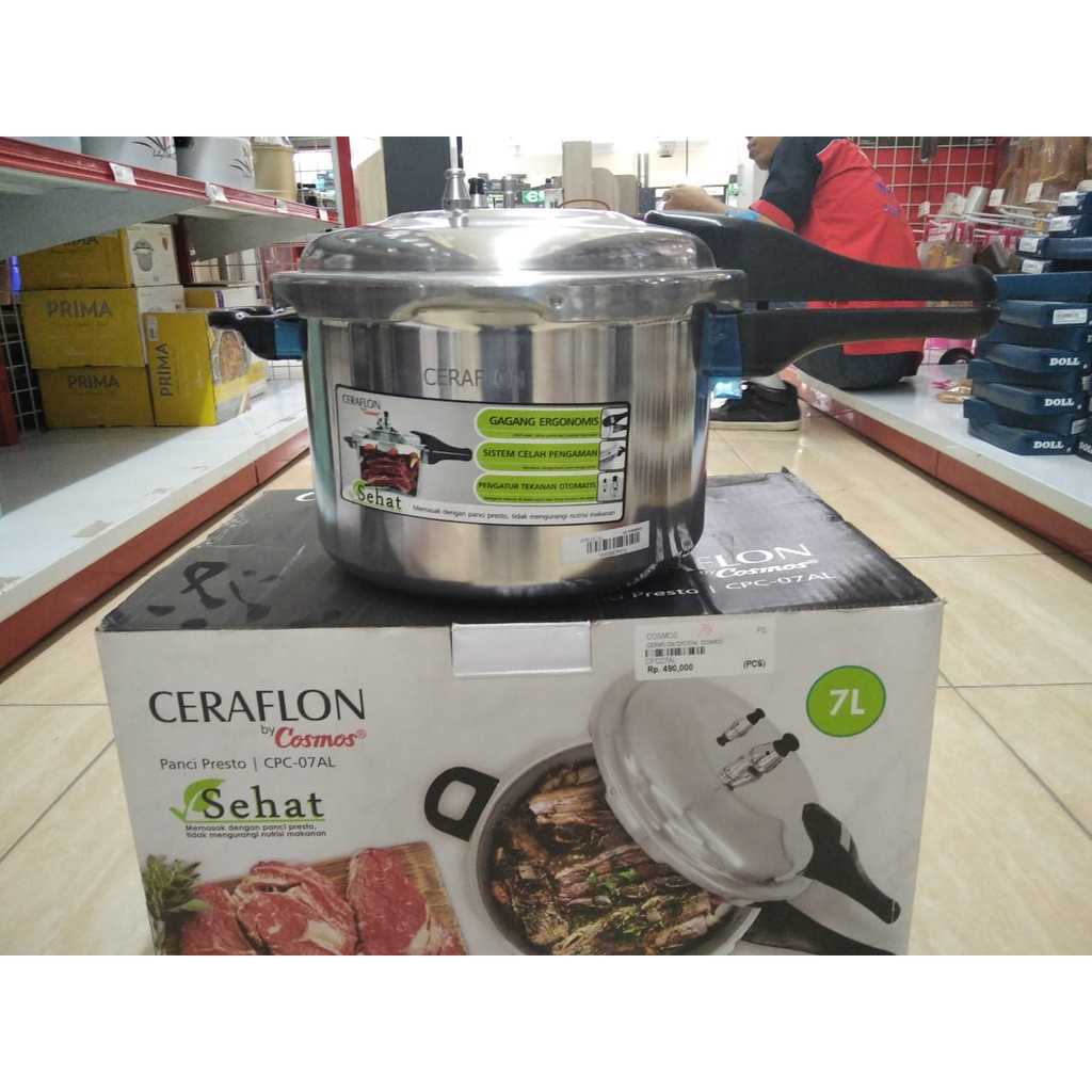 Panci Presto Cosmos CPC 071ALG / Pressure Cooker Cosmos CPC071ALG 7 Liter