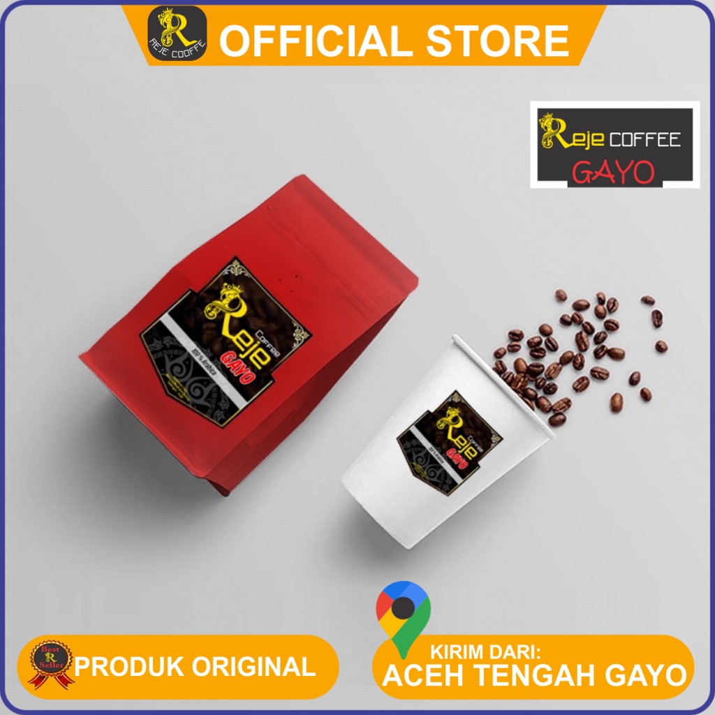 

kopi gayo blend reje coffee kemasan maroon 200g original arabica 1000 % full washed aceh tengah dalam bentuk (bean) Biji dan (Ground) bubuk cocok untuk mesin espresso dan kopi saring