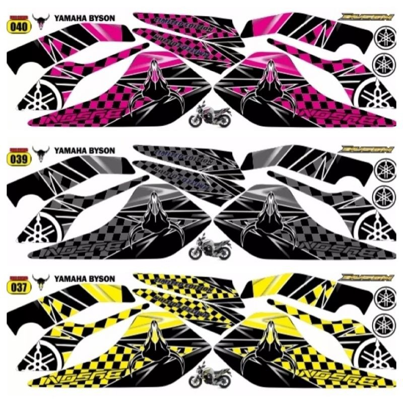Stiker byson / decal byson / variasi byson / striping byson / yamaha byson a