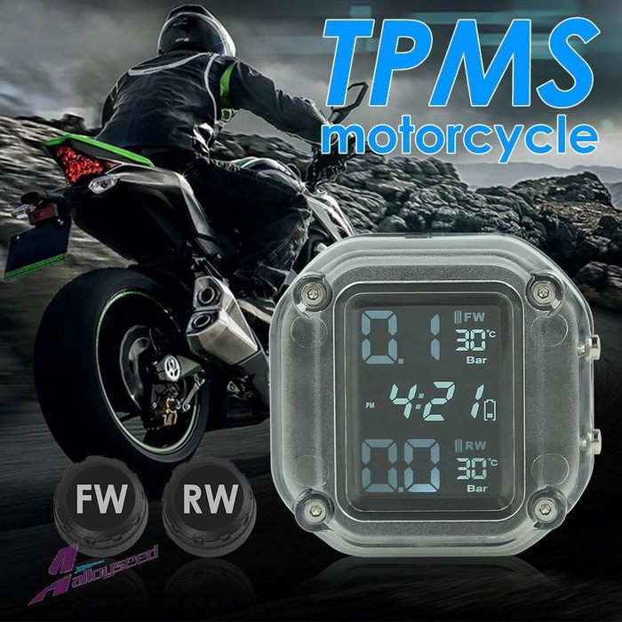 TPMS MOTOR Tire Pressure Monitoring System Pengukur Tekanan Angin LIVE