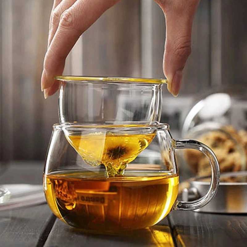 Gelas Cangkir Teh Tea Cup Mug 300ml with Infuser Filter C224