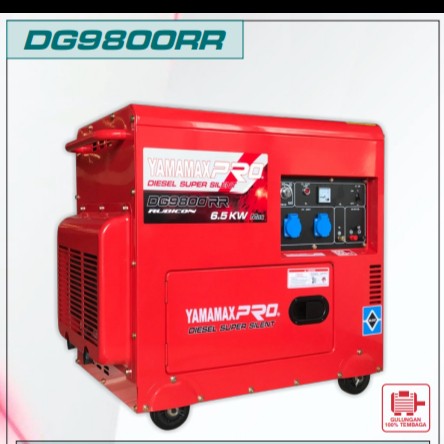 Generator Yamamax Pro DG9800 Silent Rubicon Genset 6500 Watt Solar