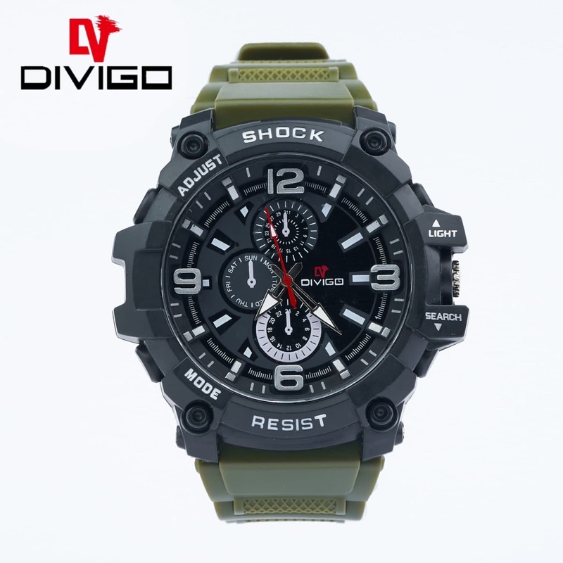 JAM TANGAN PRIA DIVIGO TERBARU WATER RESISTANCE W-75