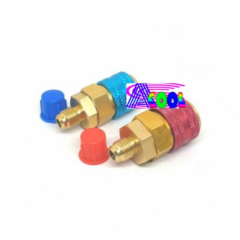 Quick Coupler AC/Nepel Adapter Isi Freon Ac Mobil R134a