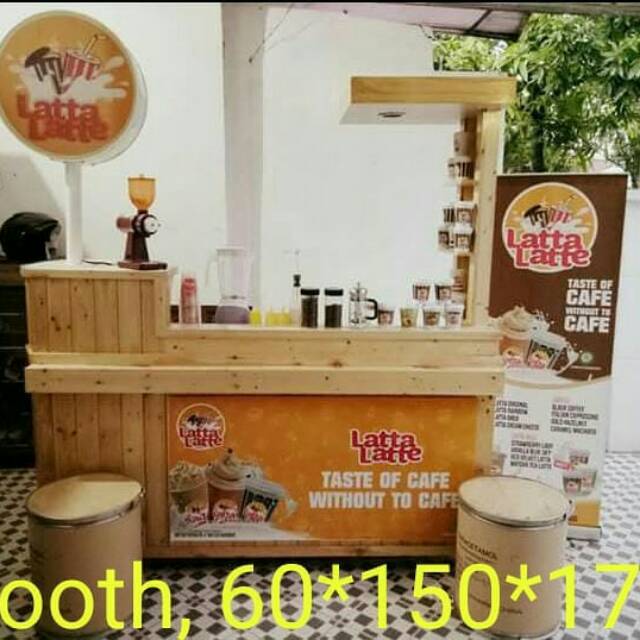 

Booth Kuliner Drink Rp.2.950.000,- size = 60*150*175cm