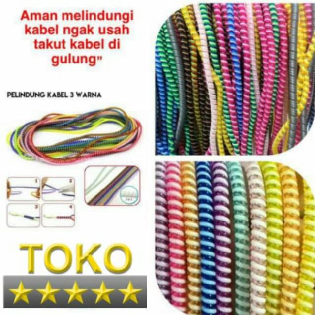 (JY)PELINDUNG KABEL CHARGER HANDPONE YANG TIDAK BISA MEMBUAT KABEL PATAH SAAT DI GULUNG