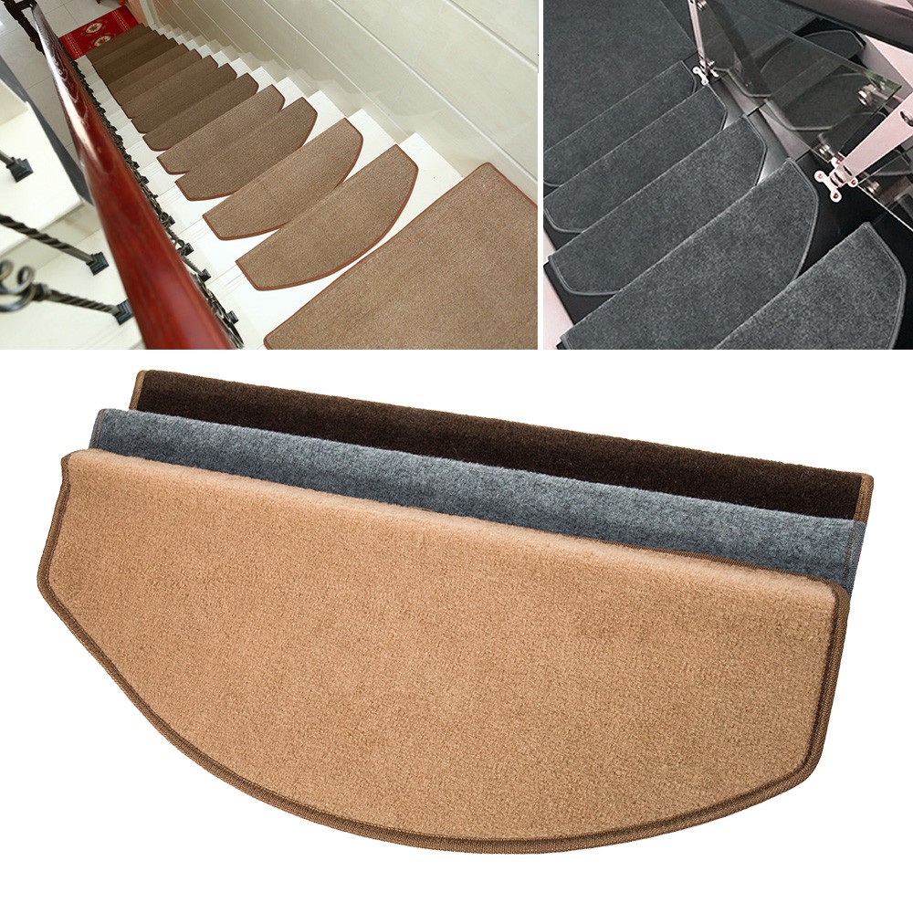 New Stair Tread Mats Set Indoor Anti Slip Protection Graphite 15