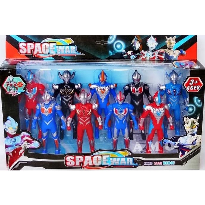 FIGURE SET ULTRAMEN 9 PCS - MAINAN ULTRAMAN GINGA