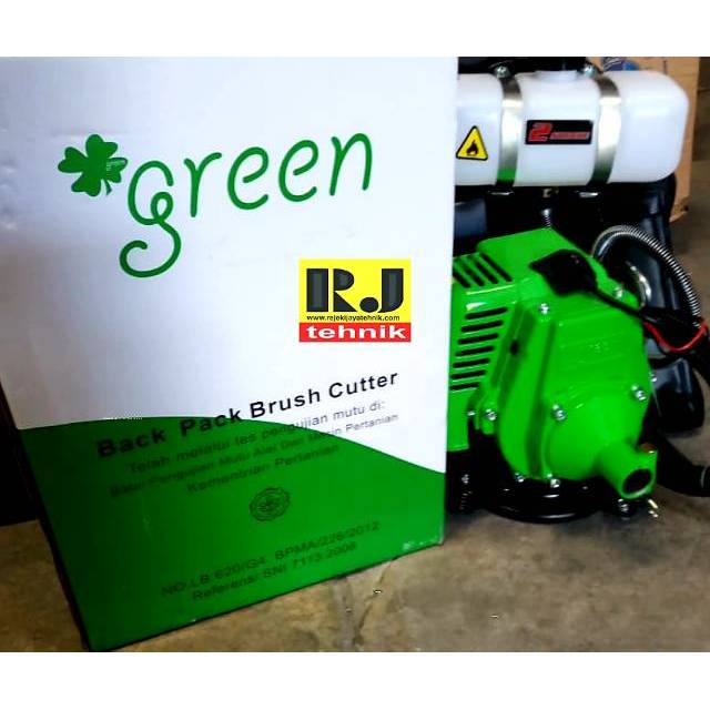 Mesin Potong Rumput Back Pack Brush Cutter Green 2 Tak Gb328 Shopee Indonesia