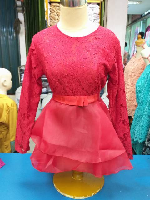 Kebaya brokat organza