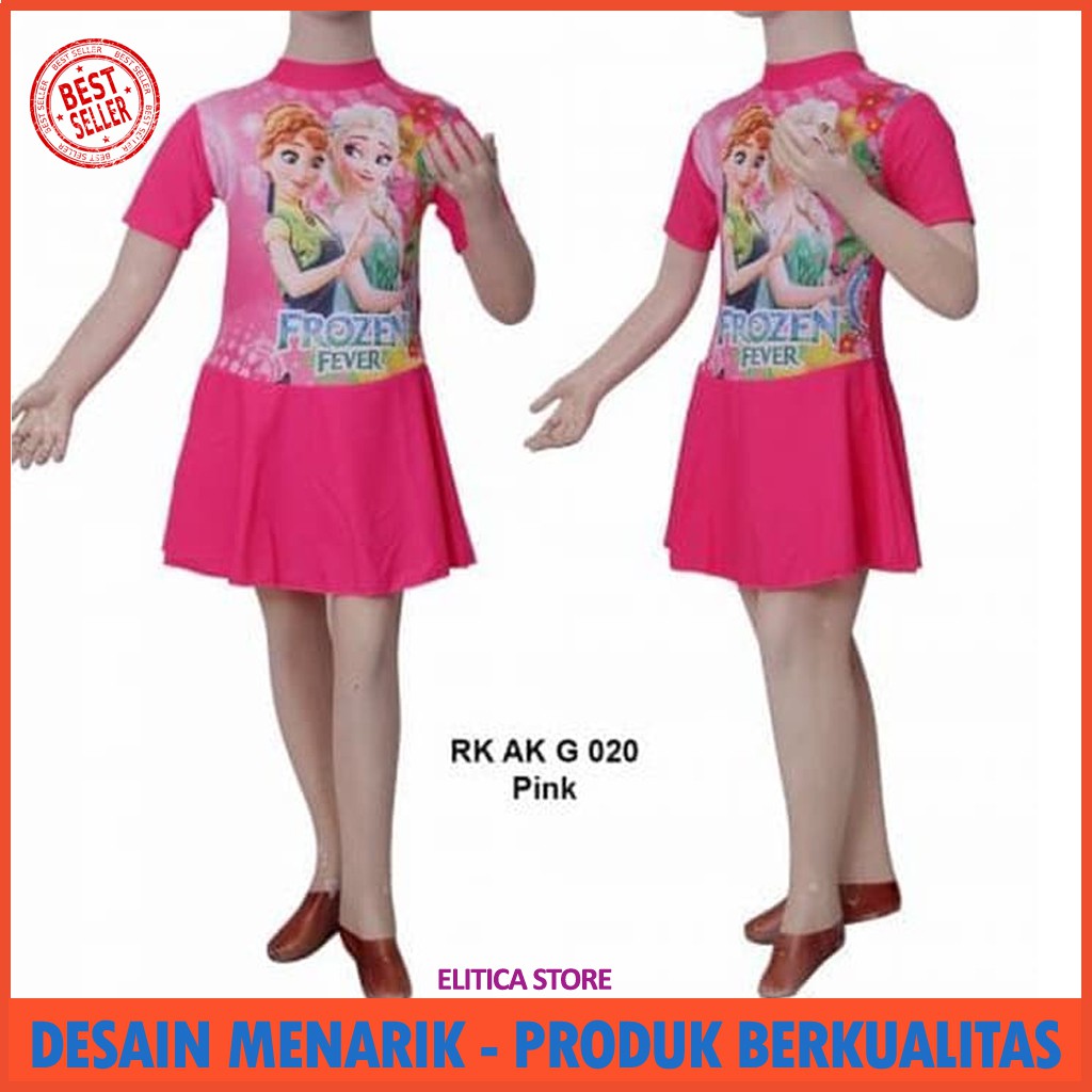 Baju Renang Anak Cewek Rok Perempuan Usia 2-6 Tahun RK-AK-G-021-U G8E7