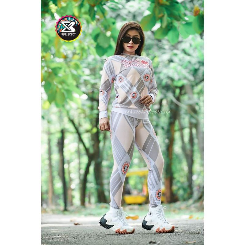 Pakaian Olahraga Wanita SXB SPORT BIRD NINO JUMPER AND LEGGING