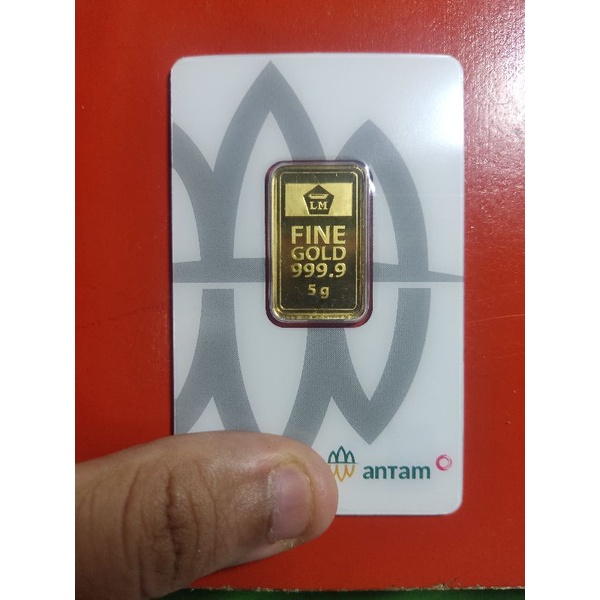 Logam Mulia Emas LM Antam 5 Gram Gr Certieye Certicard RM Redmark 2021