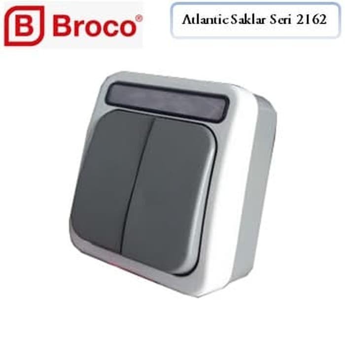 BROCO Atlantic Saklar Seri Outdoor and Heavy Duty Double Switch 2162