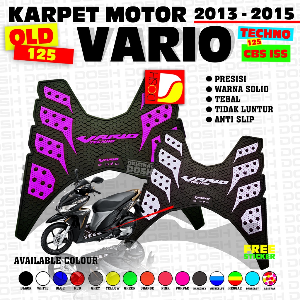 Karpet Vario Tahun 2013 sd 2015 Pijakan Alas Kaki Motor