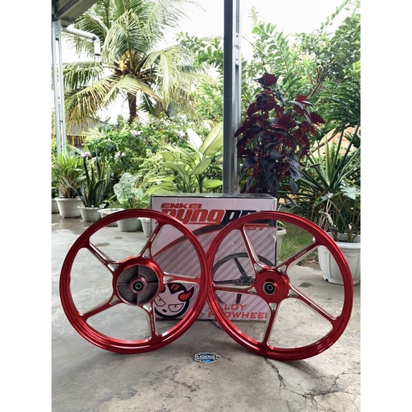 VELG ENKEI 511 MERAH ANODIZE TROMOL/ENKEI 511 DYNOPRO PNP FIZR JUPITER Z Z1 VEGA R MX OLD RXKING