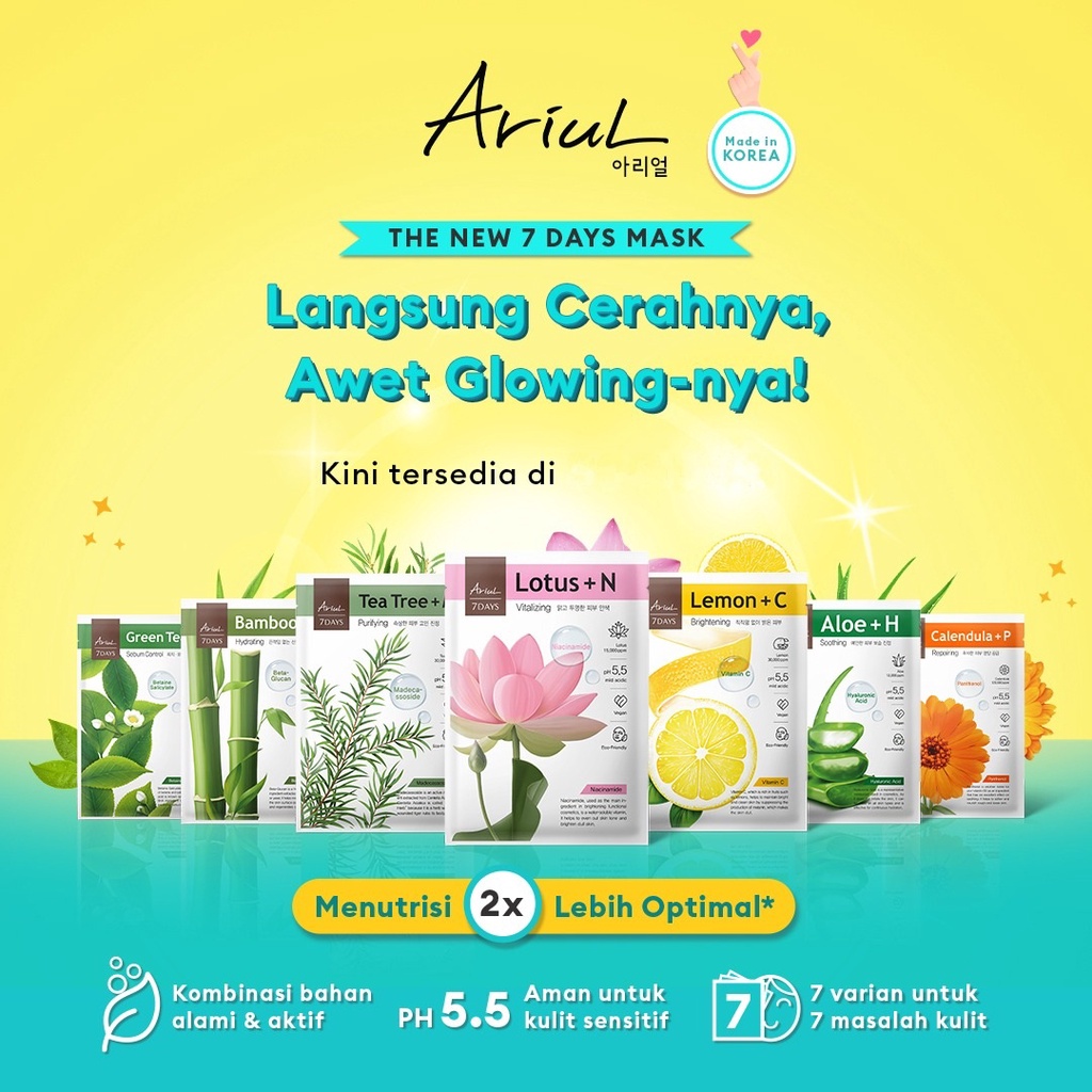 [BPOM] Ariul 7 Days Mask Sheet Original