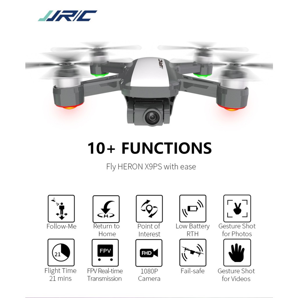 JJRC X9PS 4K RC DRONE BRUSHLESS 5G WIFI FPV GPS ALTITUDE HOLD