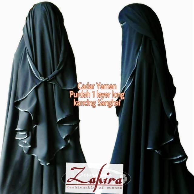 Cadar Yaman super long purdah + kancing Shanghai