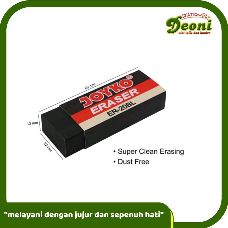 

Joyko Eraser Penghapus ER-20BL Hitam