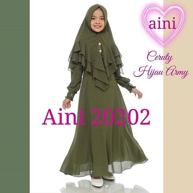 Aini 20202 Baju Muslim Anak Pesta Syari Couple Syar I Shopee Indonesia