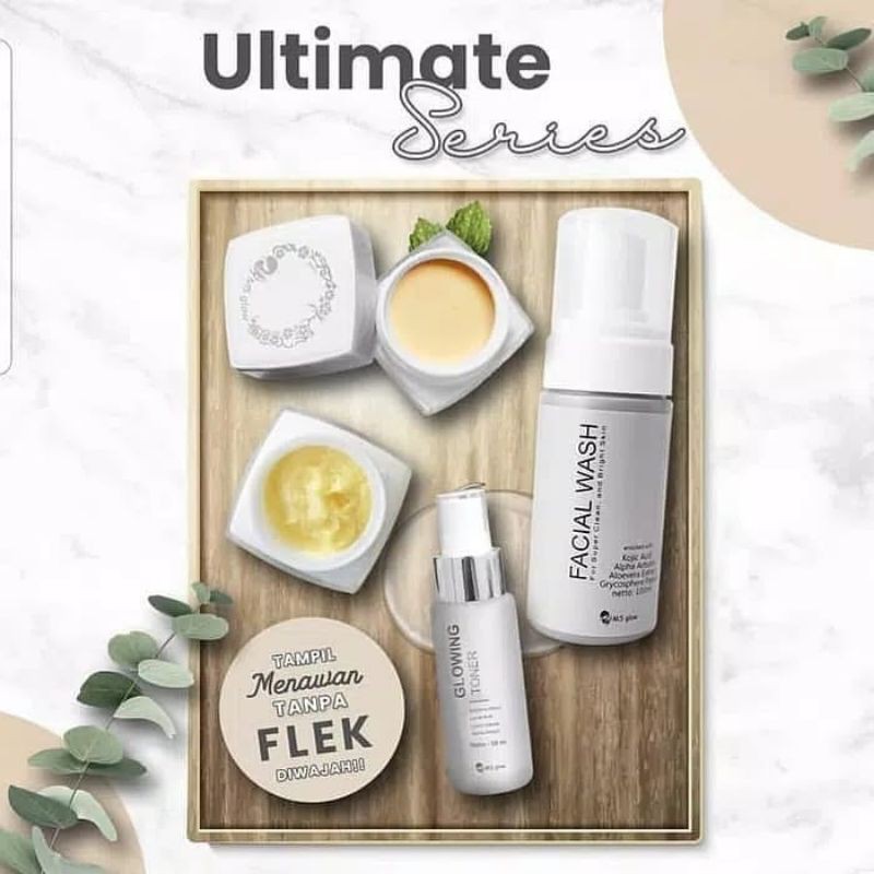 PROMO PAKET ULTIMATE SERIES SPESIAL GIVE MSGLOW / Ultimate MS Glow / Untuk wajah Berflek hitam / Mencerahkan wajah