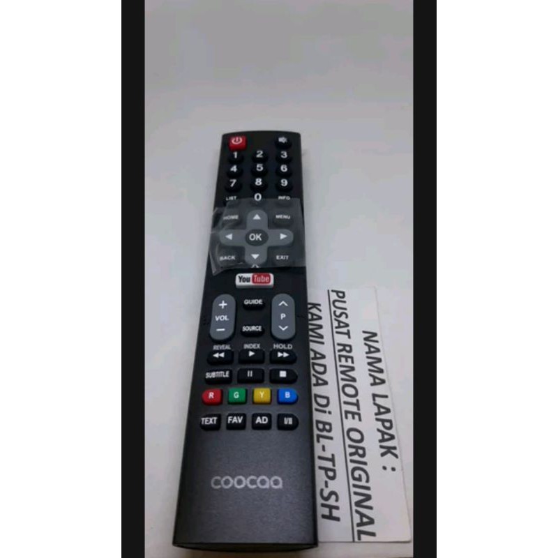 REMOTE REMOT SMART TV COOOCAA YOUTOUBE GOOGLE  PLAY ORIGINAL ASLI