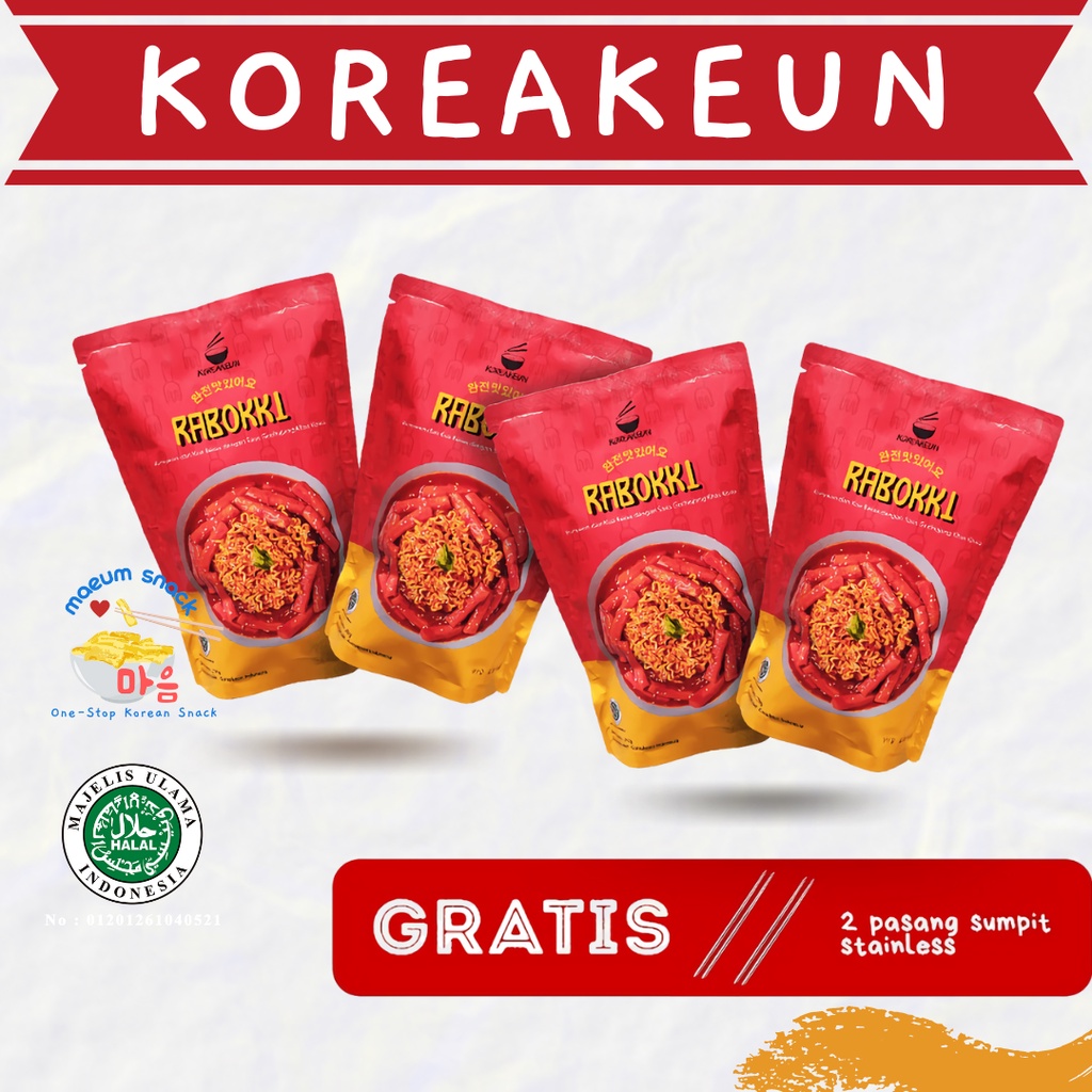

BUNDLING KOREAKEUN | RABOKKI RAPOKKI RAMEN TOPOKKI TTEOKBOKKI HALAL | Snack Makanan Cemilan Korea