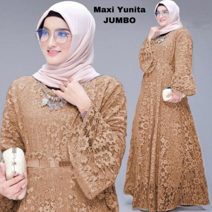 GAMIS MAXI YUNITA/GAMIS BRUKAT SIZE M-L-XL-XXL