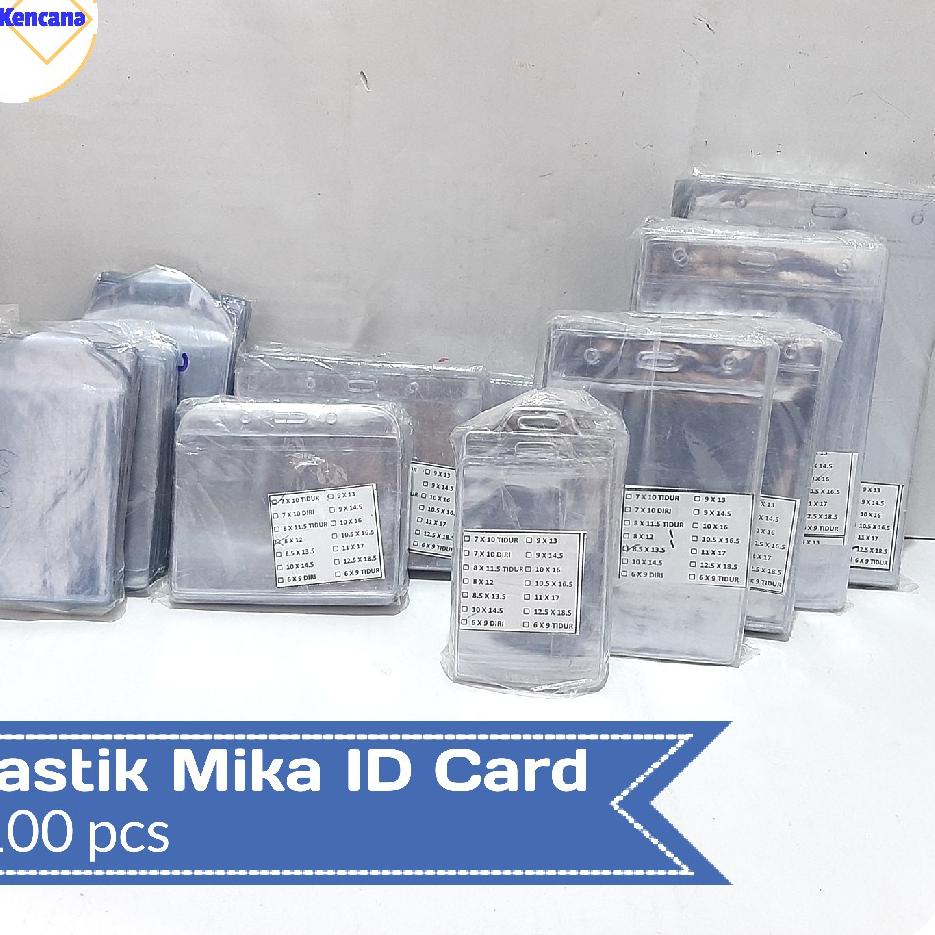 

Terbaru! Plastik Mika Name Tag ID Card 100pcs