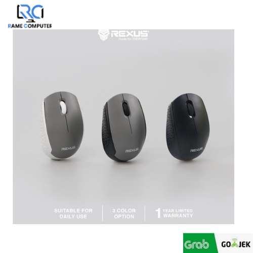 Rexus Mouse Wireless Office Q30 Silent Click - BLACK