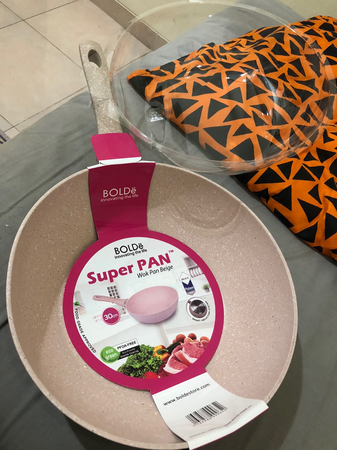 Boldë Granite Wajan / Super Pan Wok 30 Cm - Beige
