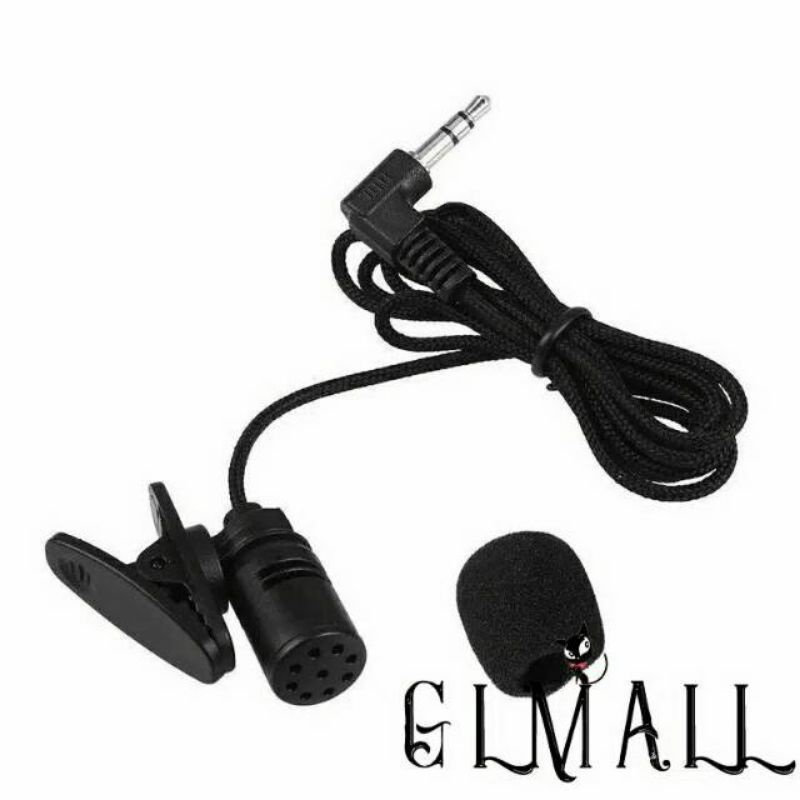 Mic Clip On Lavailer high Quality microphone Jack 3.5 mm suara keras dan jernih Youtuber,  vlogger