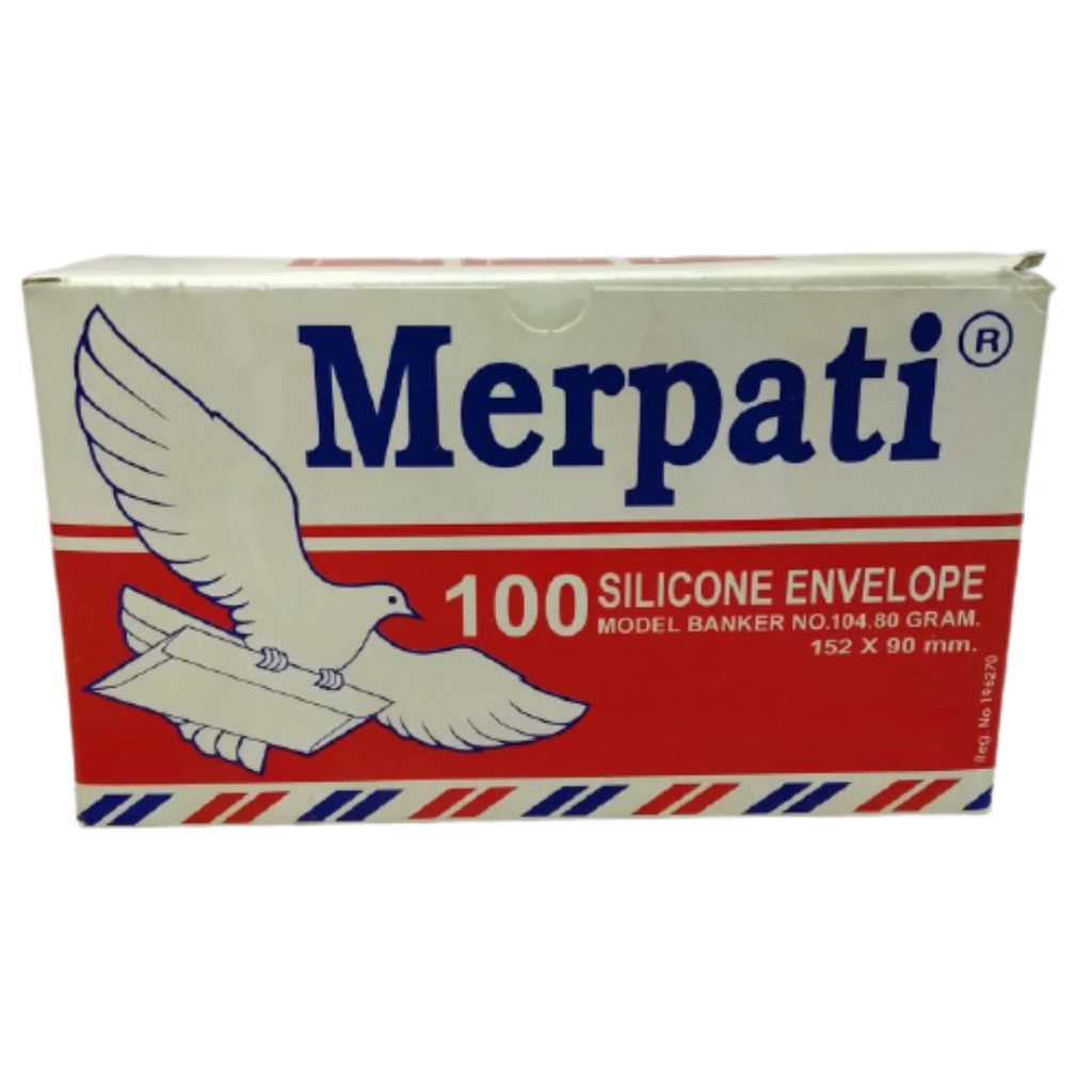 

Amplop Putih Airmail Merpati 104 80 gram 152 x 90 mm