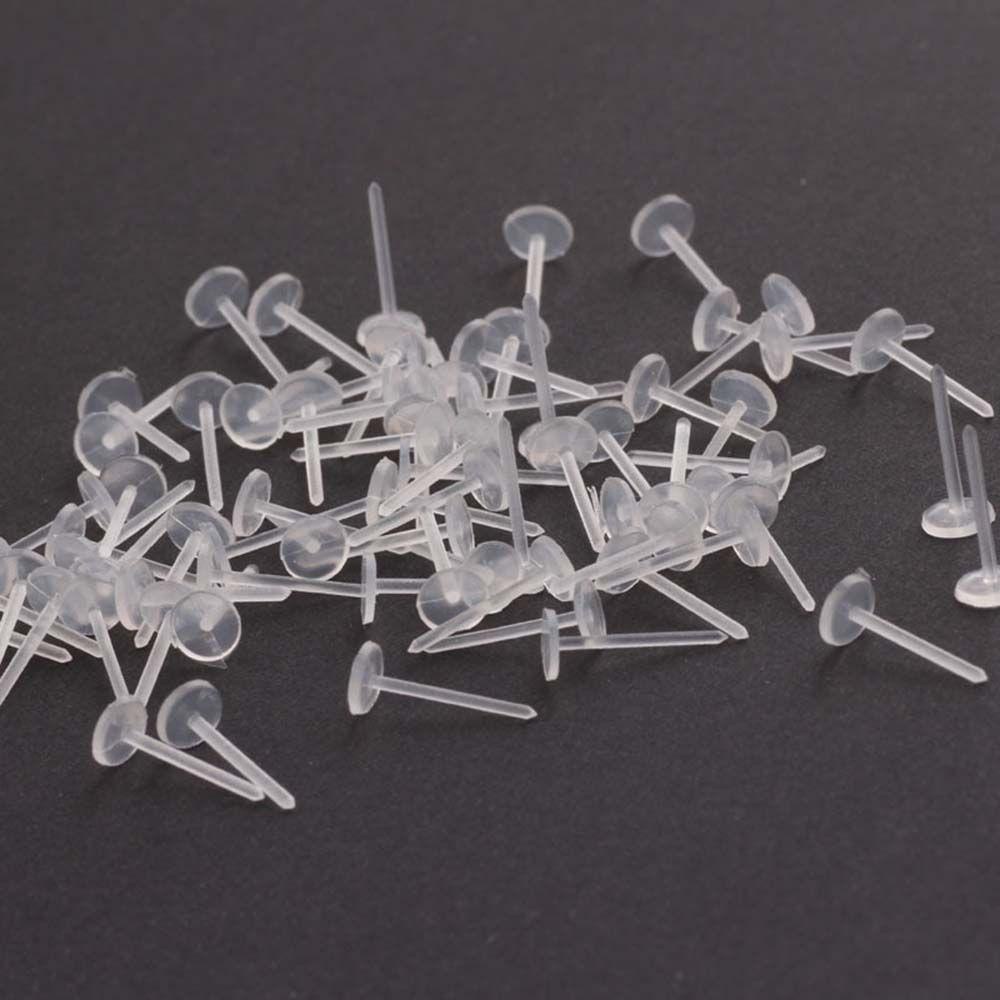 Mxbeauty Plastik Stud Earring Pad Invisible Transparan Membuat Perhiasan Pengganti Bagian Perhiasan Ear Post