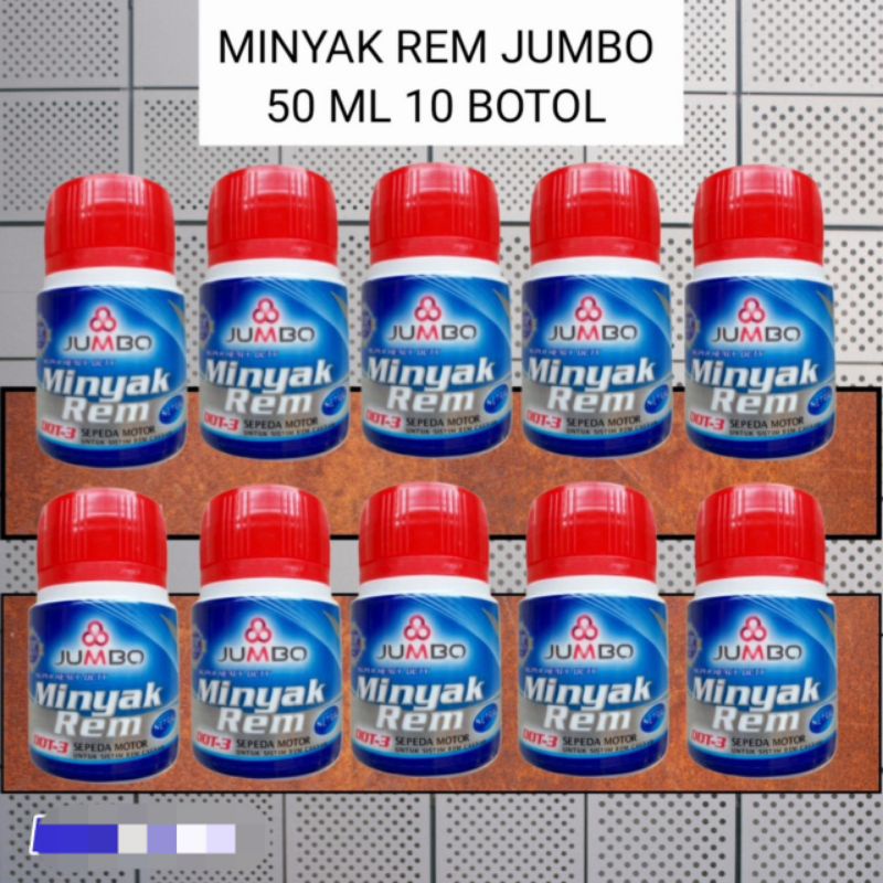 MINYAK REM JUMBO 50 ML (PER 10 BOTOL) UNTUK SEMUA MOTOR, 100% ORIGINAL