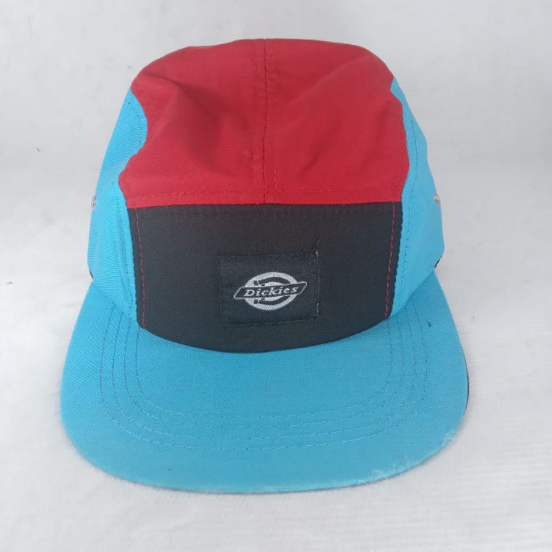 topi 5panel dickies hitam biru