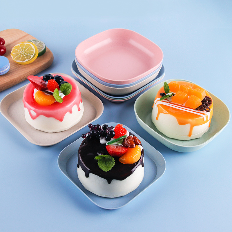 Hot Sale/Kitchen Reusable Food Plate/Lunch Food Plate Piring Snack/Salad Soup Bowl Plate Tempat Makan Peralatan Makan