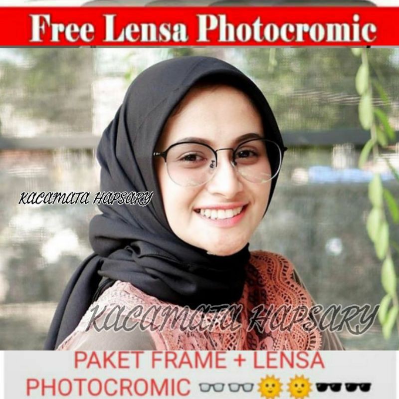 PAKET FRAME + LENSA PHOTOCROMIC ANTI RADIASI | KACAMATA MINUS | KACAMATA PRIA &amp; WANITA