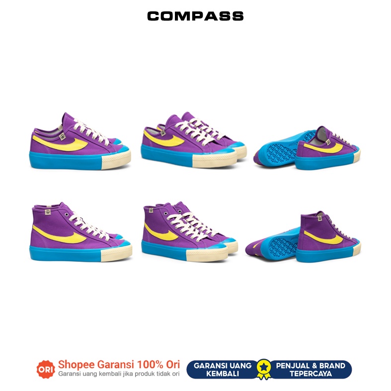 [ORIGINAL NEW] Sepatu Compass Gazelle Purple Haze