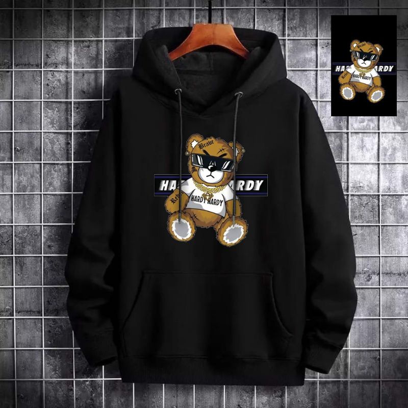 Sweater hoodie pria termurah BEAR HARDY/hoodie pria wanita terbaru