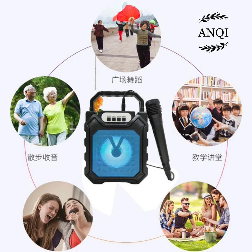 ANQI 1888 speaker bluetooth LED / Portable Bluetooth Speaker