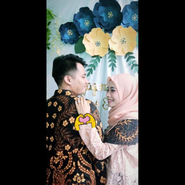 Tasyananu_batik Couple Marlena Couple / Couple Selendang Brokat Marlena