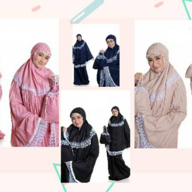 Mukena Plisket Renda