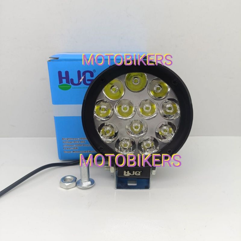 Lampu tembak Sorot LED cree 12mata bulet topi HJG 36WATT waterproof