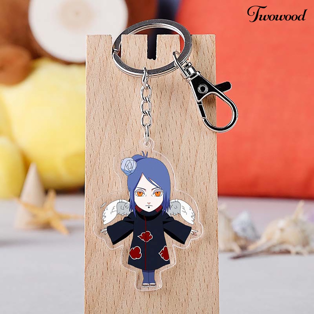 Twowood Gantungan Kunci Motif Kartun Anime Bahan Akrilik Untuk Hadiah